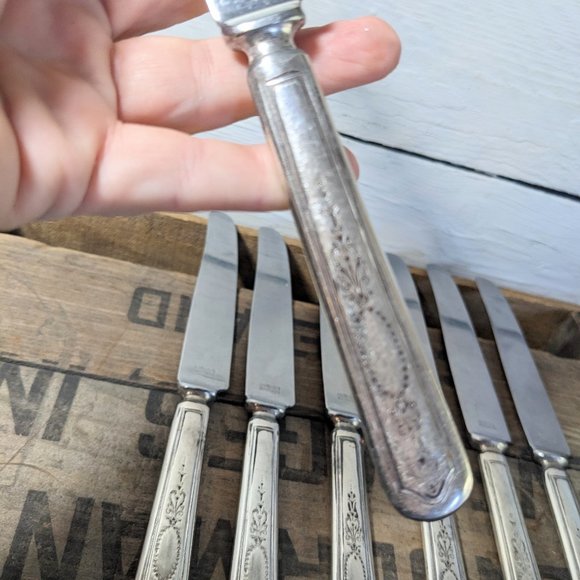 Collection of 7 Vintage Butter Knives by Insico - Picture 3 of 6